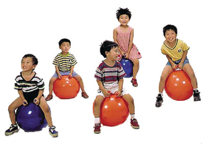 CanDo Inflatable Exercise Jumping Ball with Handles - Four Sizes