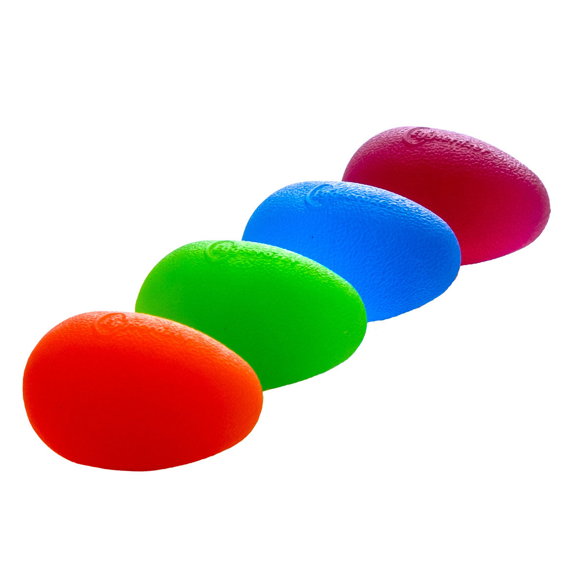Eggsercizer Hand Exerciser, 4-Piece Set (1 each : Orange, Green, Blue, Purple)