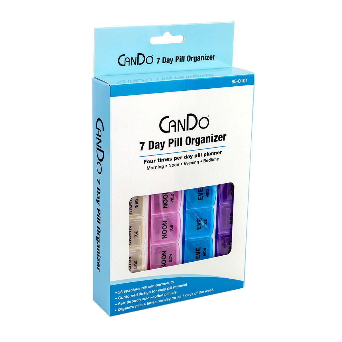 CanDo 7 Day Pill Tablet Organiser (28 compartments)