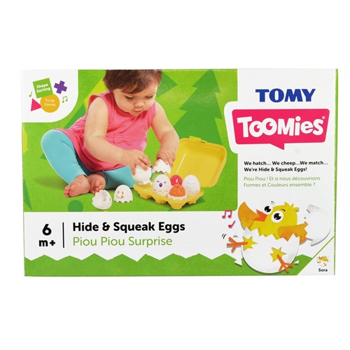 Tomy Toomies Hide & Squeak Eggs