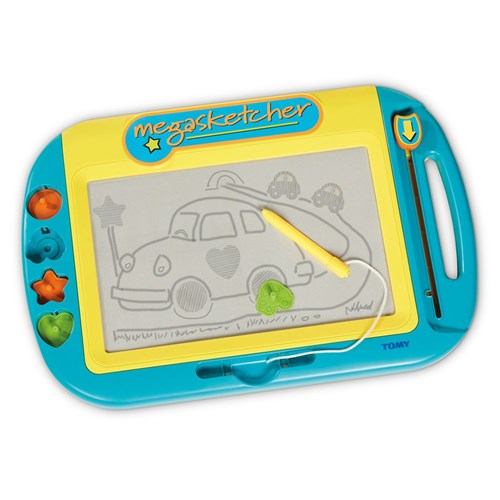 Tomy Megasketcher Motorised Magnetic Drawing Board Kids 3y+