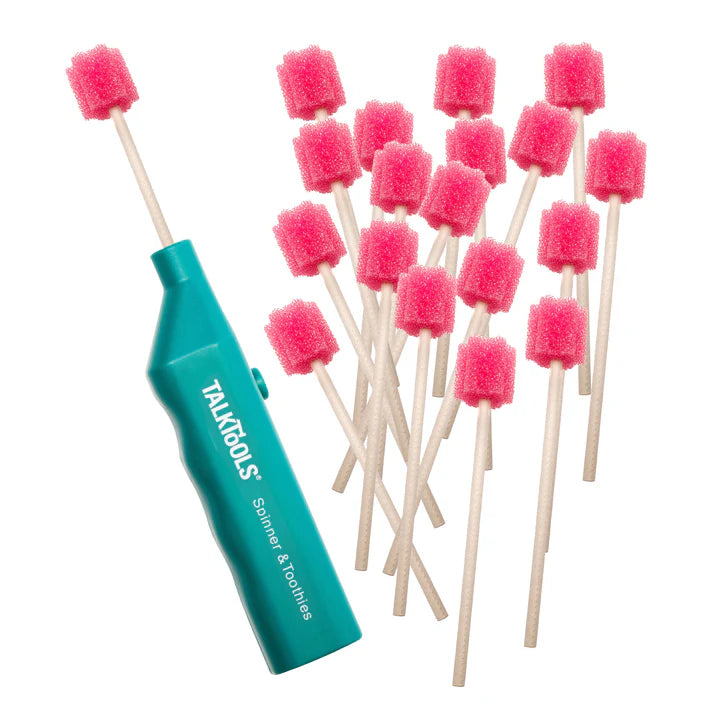 TalkTools® Spinner™ and Toothies™ (20 Toothies) - Tongue Tip Lateralisation & Elevation Tools