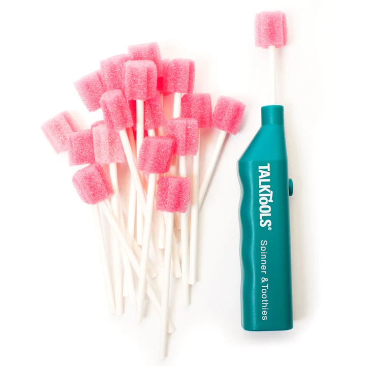 TalkTools® Spinner™ and Toothies™ (20 Toothies) - Tongue Tip Lateralisation & Elevation Tools