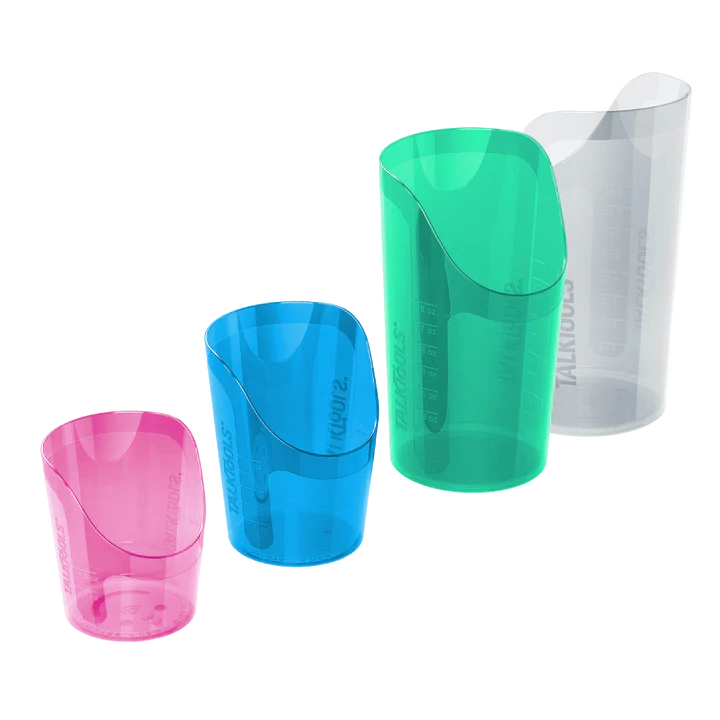 TalkTools Cut-Out Cup Clear 2 Pack (8 oz/235 ml)