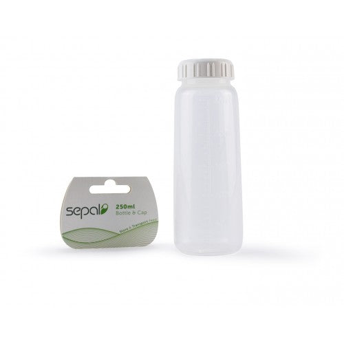 Sepal Feeding Bottle 250ml Bottle and Cap - Ready to Use